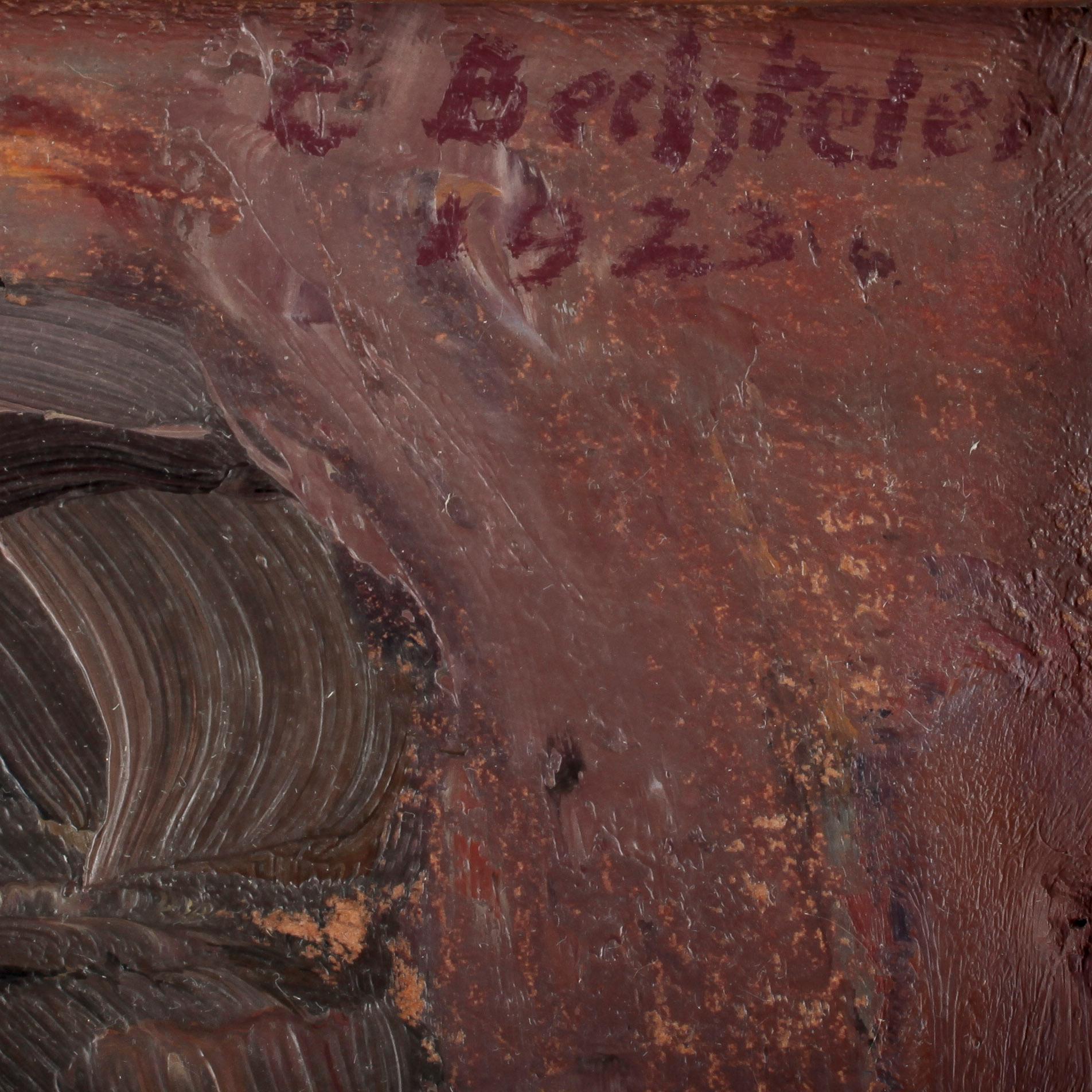 EDUARD BECHTELER, olja på pappannå, sign o dat 1923.