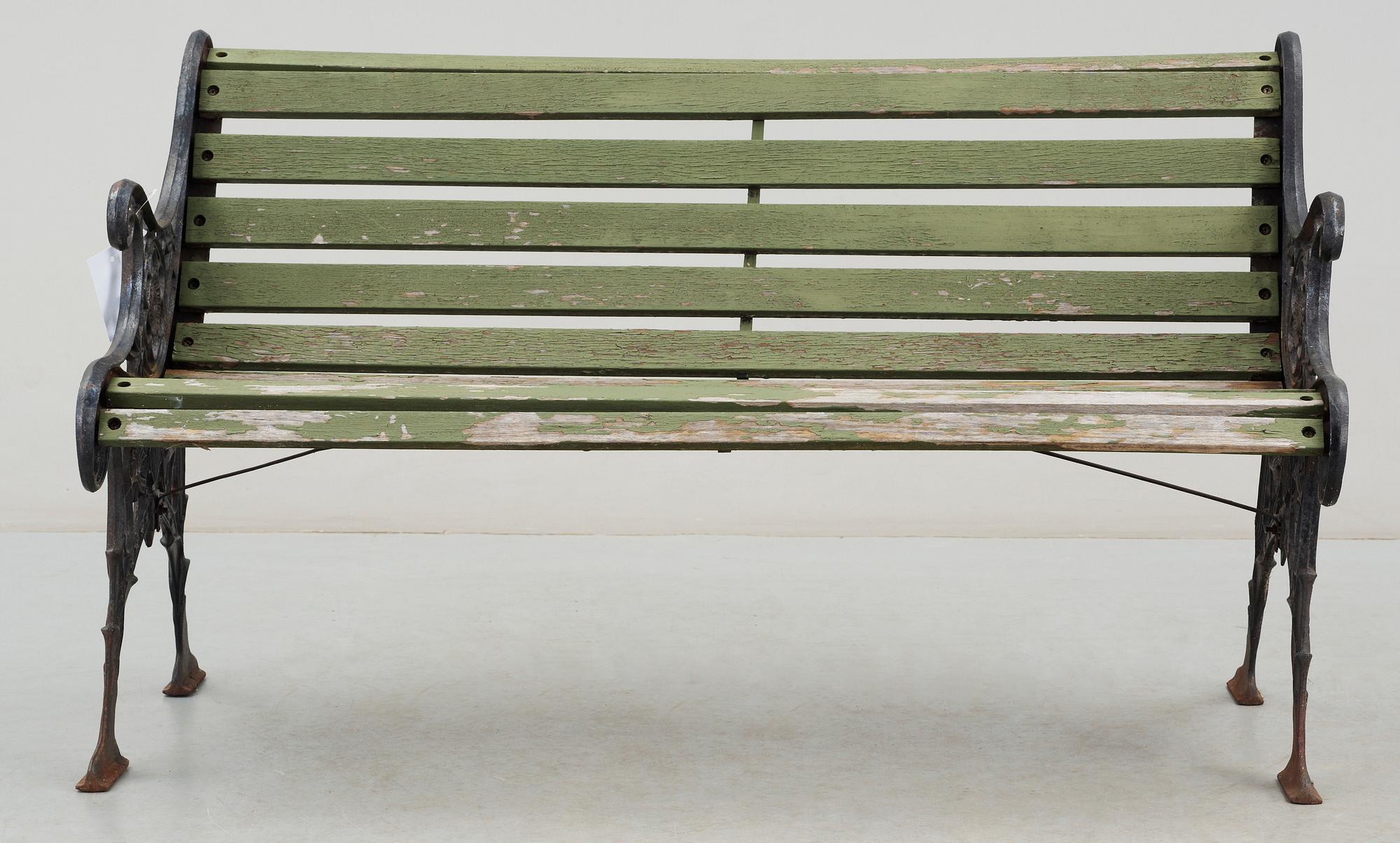 TRÄDGÅRDSSOFFA, gjutjärn, 1900-tal.