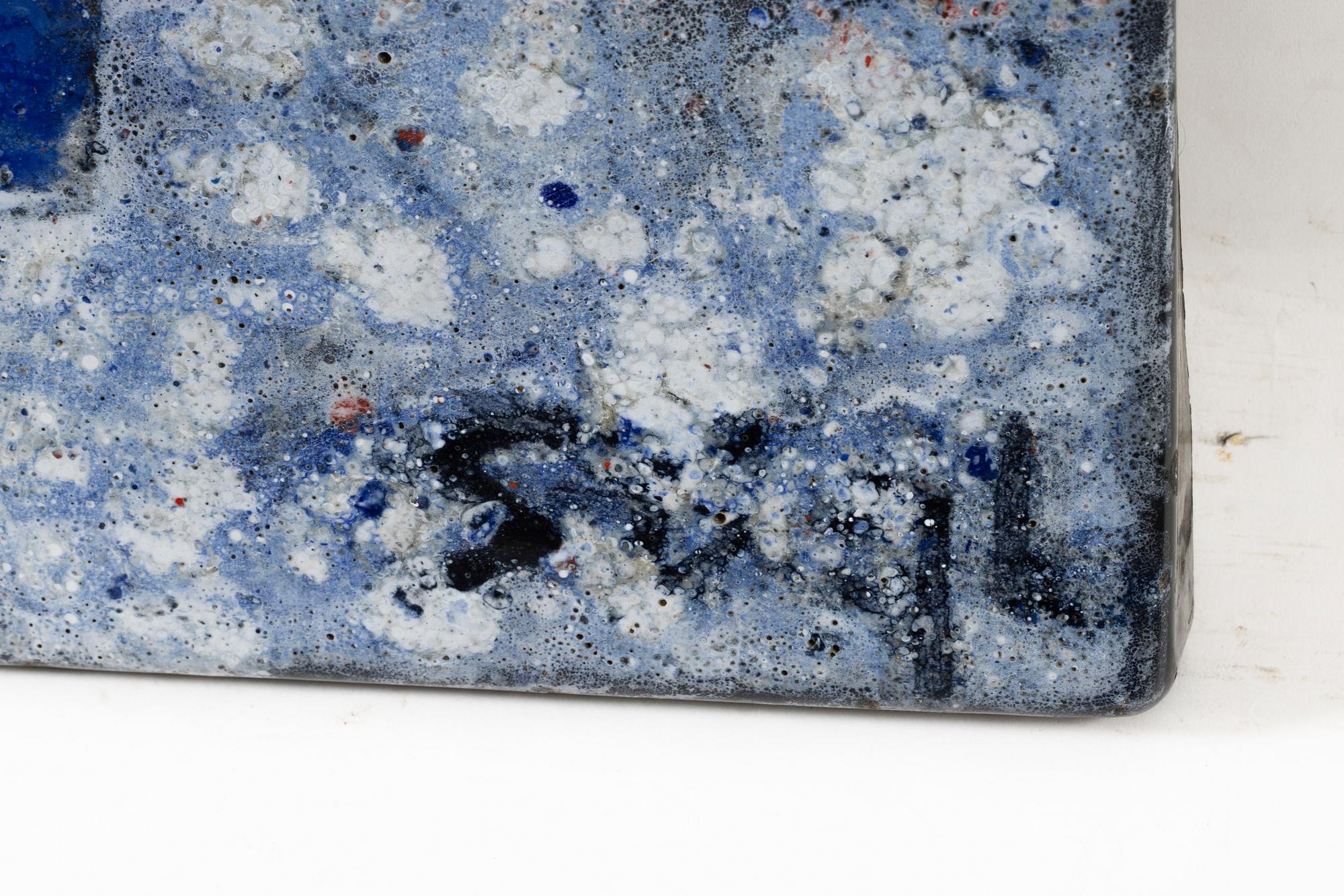 Stig Lindberg, Wall relief in enamelled sheet metal, Gustavsberg, 1960s.