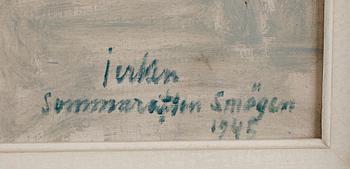 ERIK JERKEN, olja på duk, signerad och daterad 1945.
