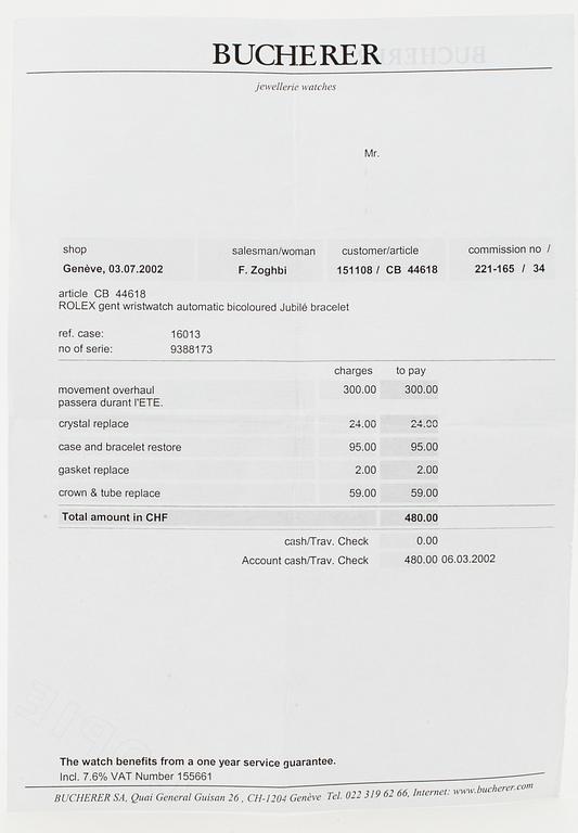 ROLEX, Oyster Perpetual, Datejust, "Tapestry dial", (T Swiss Made T), Chronometer, armbandsur, 36 mm.