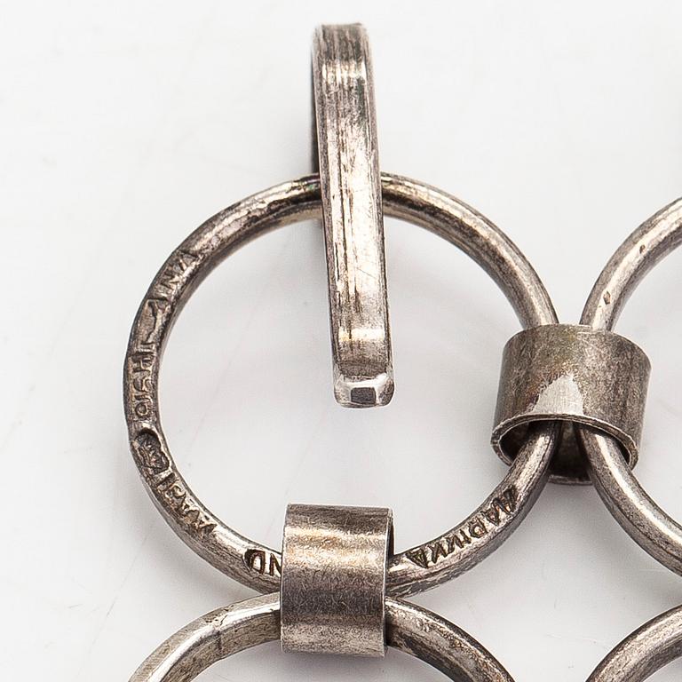 Kaija Aarikka,  armband, silver, Finland, 1966.