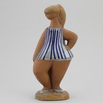 LISA LARSON, figurin, stengods, "Dora", Gustavsberg.