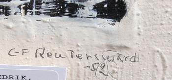 REUTERSWÄRD, CARL FREDRIK, olja på pannå, sign o dat -52.