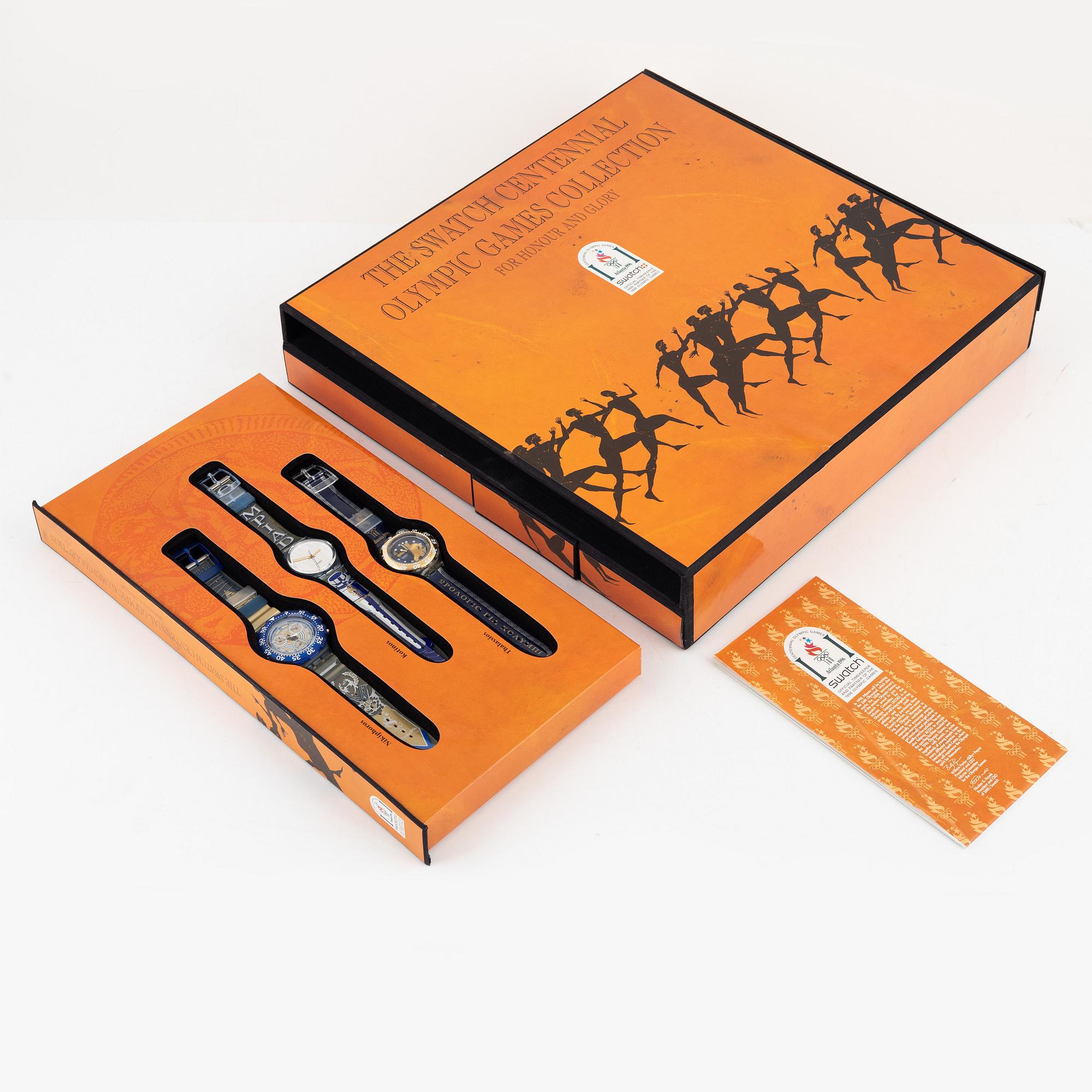 Swatch, "The Swatch Centennial Olympic Games Collection For Honour And Glory", Atlanta 1996".