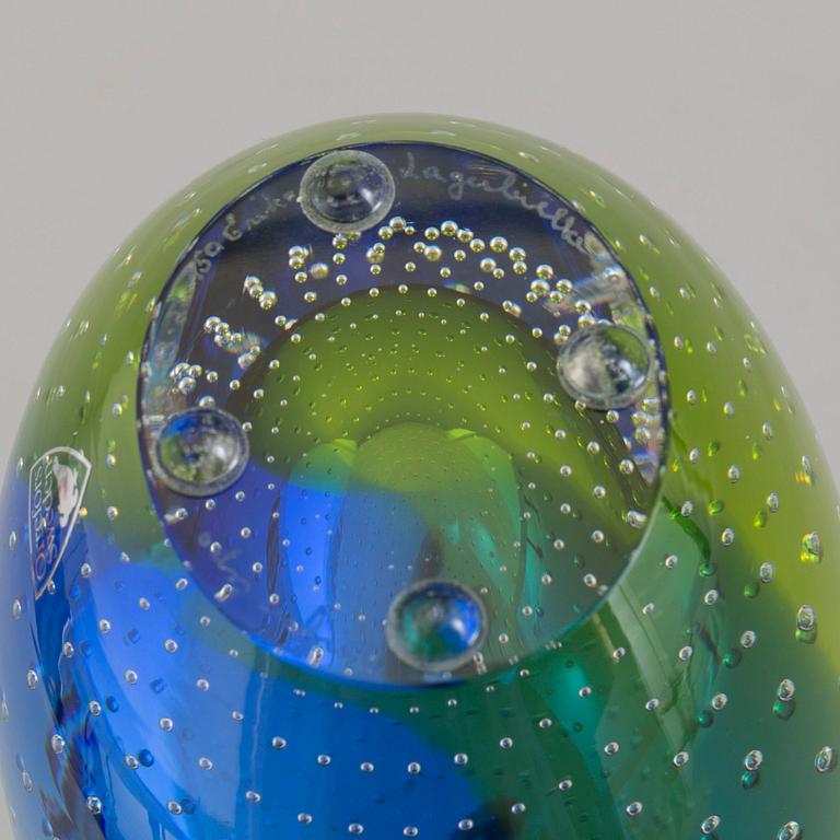 ERIKA LAGERBIELKE, vas, glas, Orrefors Expo, signerad, numrerad 5143-21, 1999.