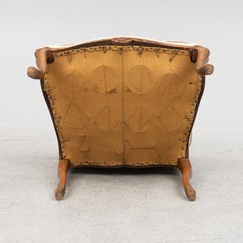 A French Louis XV chair, mid 18th Century.