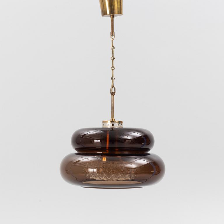 Carl Fagerlund, taklampa, "Bubblan", Orrefors.