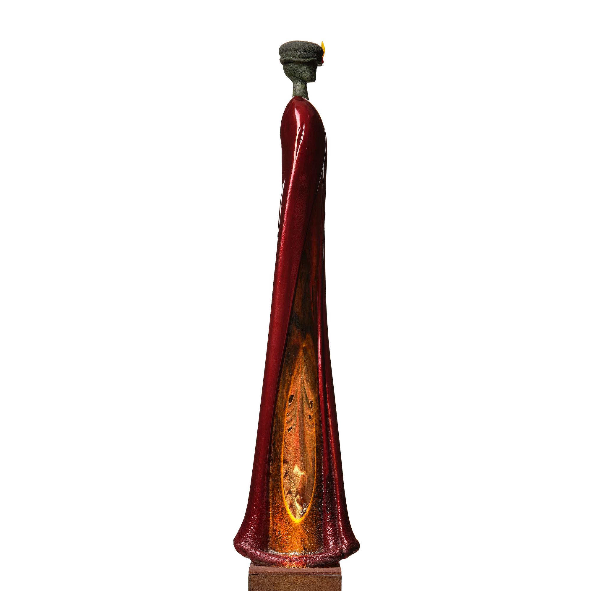 Kjell Engman, a unique glass sculpture 'Nobelman', Kosta Boda, Sweden.