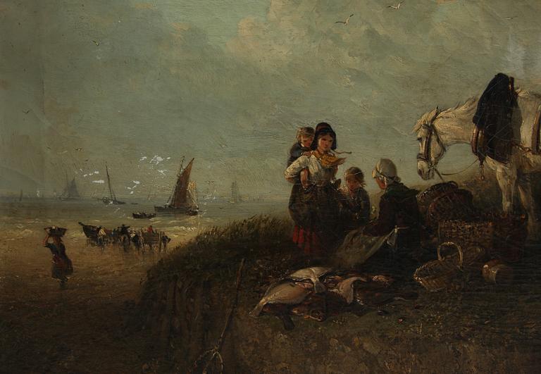 OKÄND KONSTNÄR, olja på duk, 1800-tal.