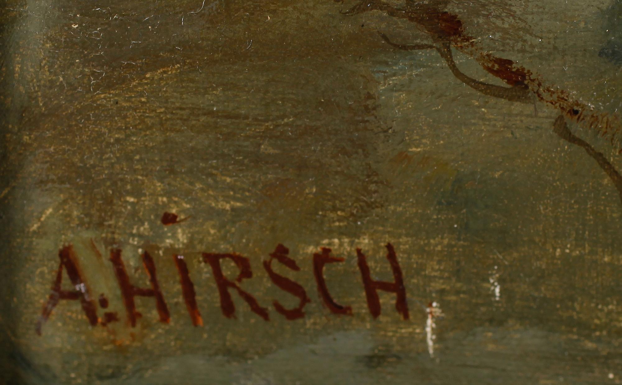 ADOLF HIRSCH, olja på duk, signerad.