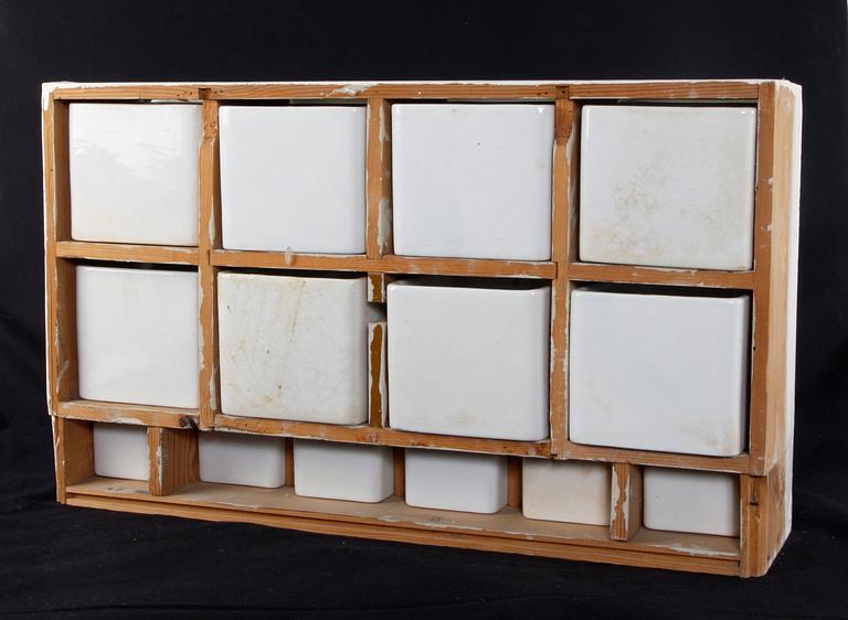 KRYDDHYLLA, 14 delar, flintgods, Rörstrand.