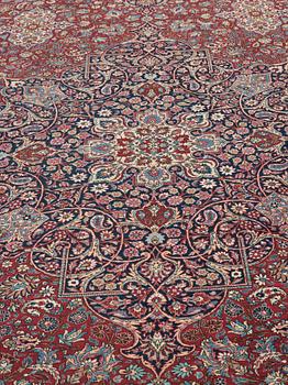 CARPET. Semi-antique Teheran/Semnan. 462 x 321,5 cm.