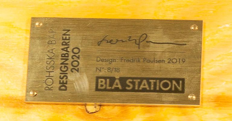 FREDRIK PAULSEN, "Röhsska"Designbaren,bar stool, Blå Station 2020, Bar stool 8/18.