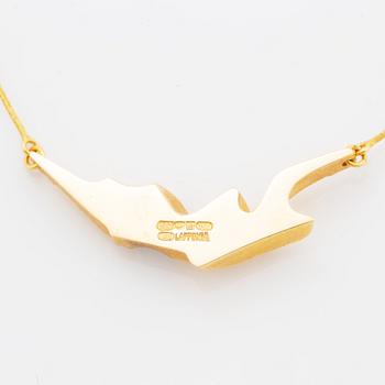 Björn Weckström, 18K gold necklace, Lapponia 1987.