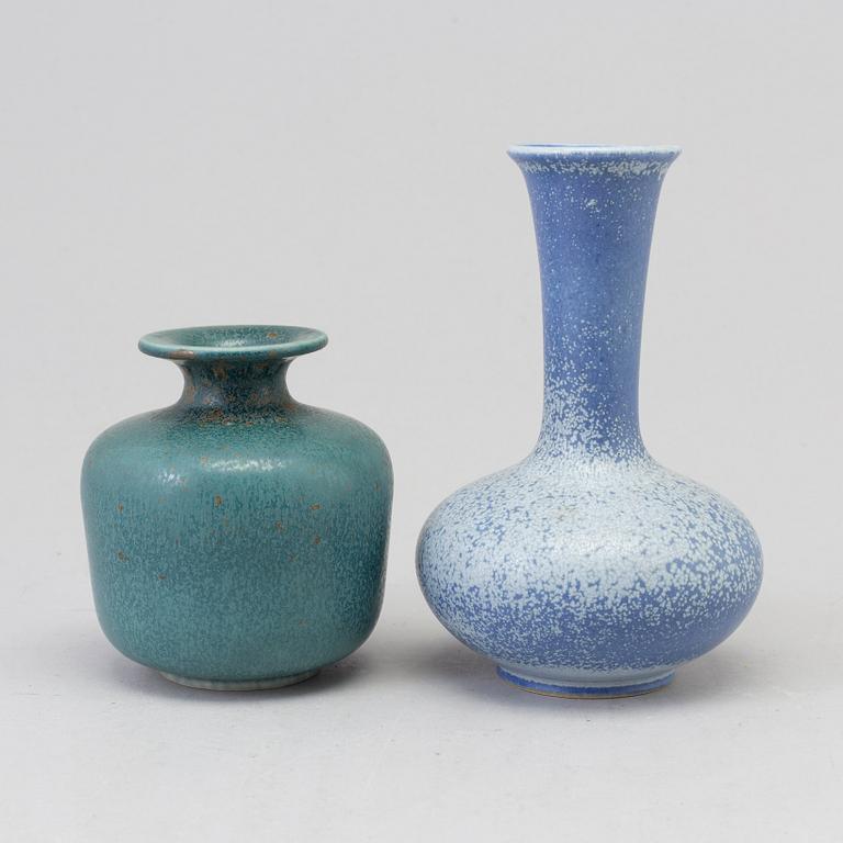 GUNNAR NYLUND, two stoneware vases from Rörstrand.