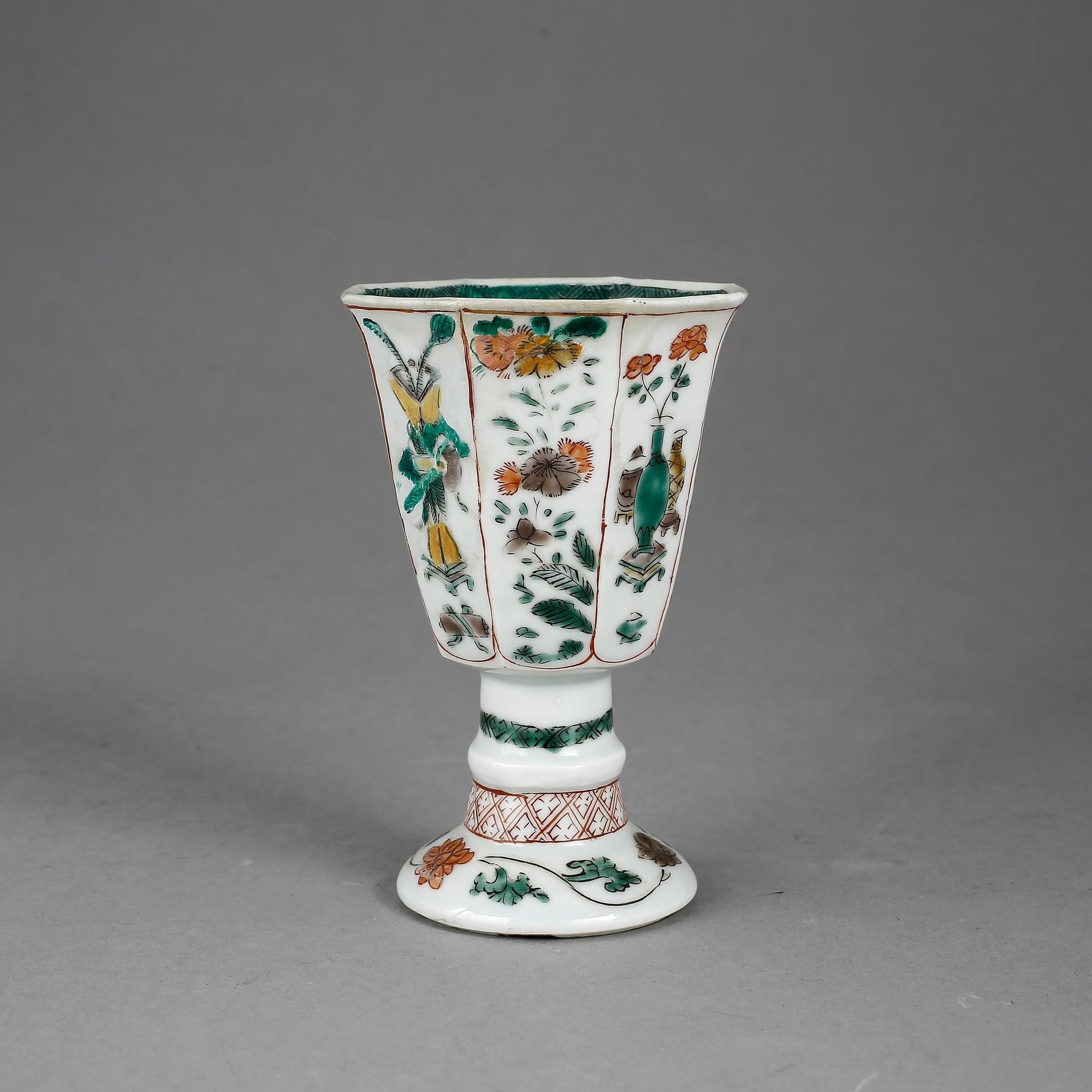 KALK, porslin, Kina, Kangxi (1662-1722).