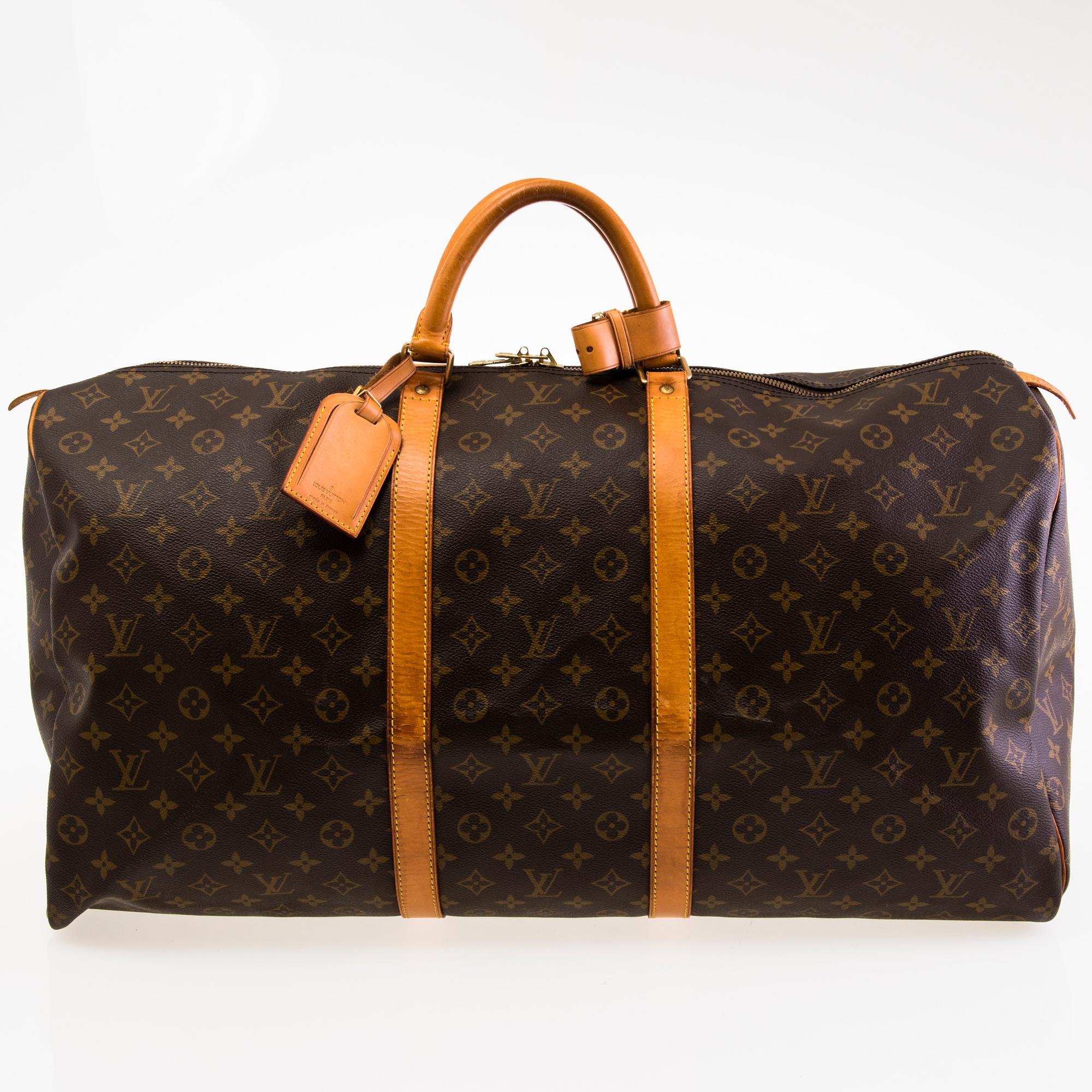 LOUIS VUITTON MONOGRAM KEEPALL 60 BAG.
