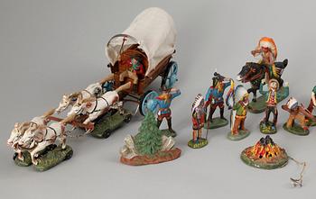 PARTI LEYLA och PLASTINOL, 18 delar, Tyskland, 1940-50-tal.