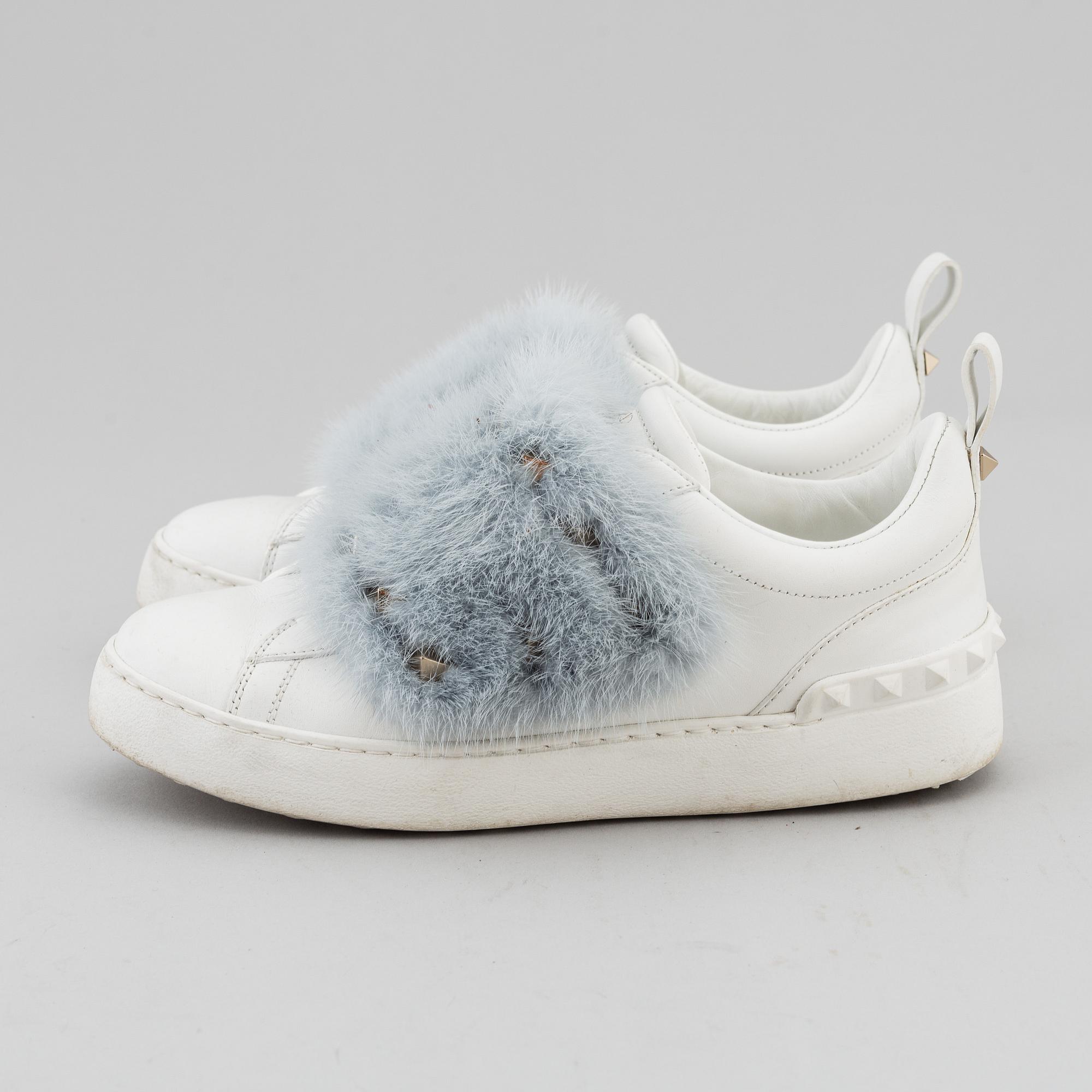 VALENTINO Mink fur sneakers