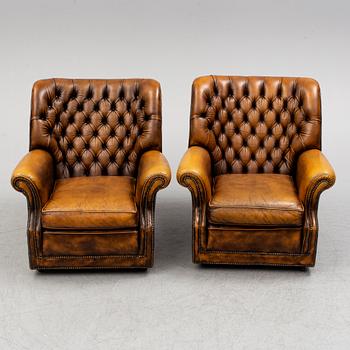 A pair of easy chairs, second half of the 20th century.