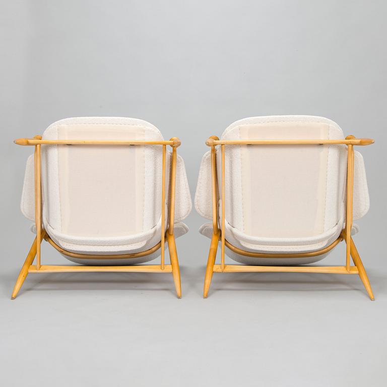 Carin Bryggman, a pair of 1950 'SAB' armchairs for Kovera Ltd. Finland.