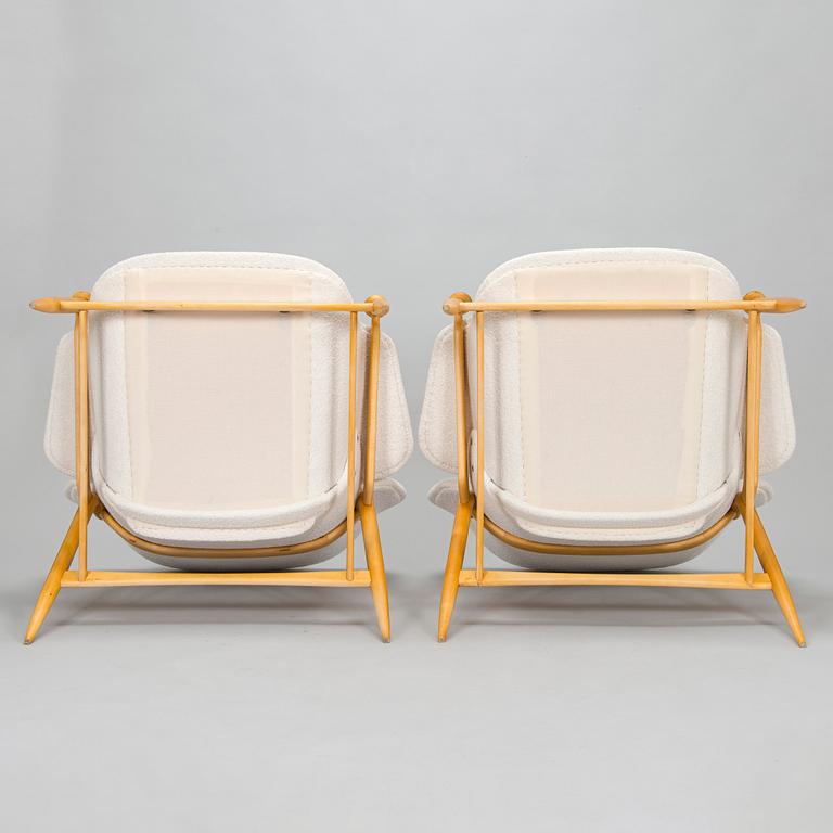 Carin Bryggman, a pair of 1950 'SAB' armchairs for Kovera Ltd. Finland.