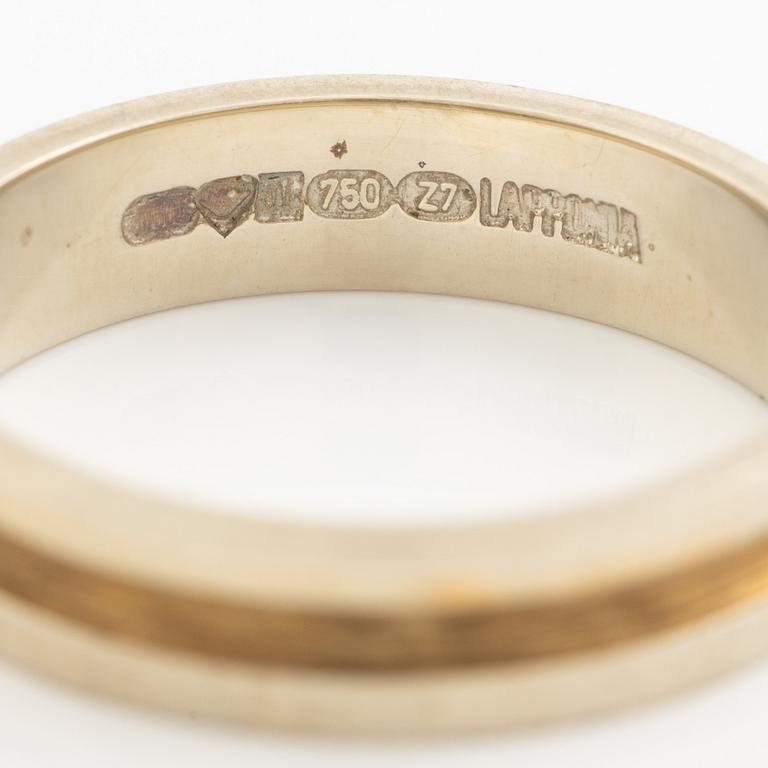 Lapponia, ring 18K gold and white gold, Finland 1977.