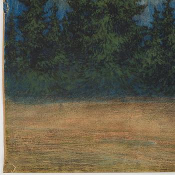 Helmer Osslund, "Från Lofsdalen", motiv från Härjedalen.
