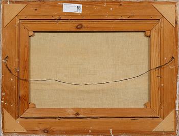 OKÄND KONSTNÄR, olja på duk, signerad A Hällfors.