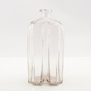 A  Swedish glass bottle, Skånska Glasbruket, 18th century.