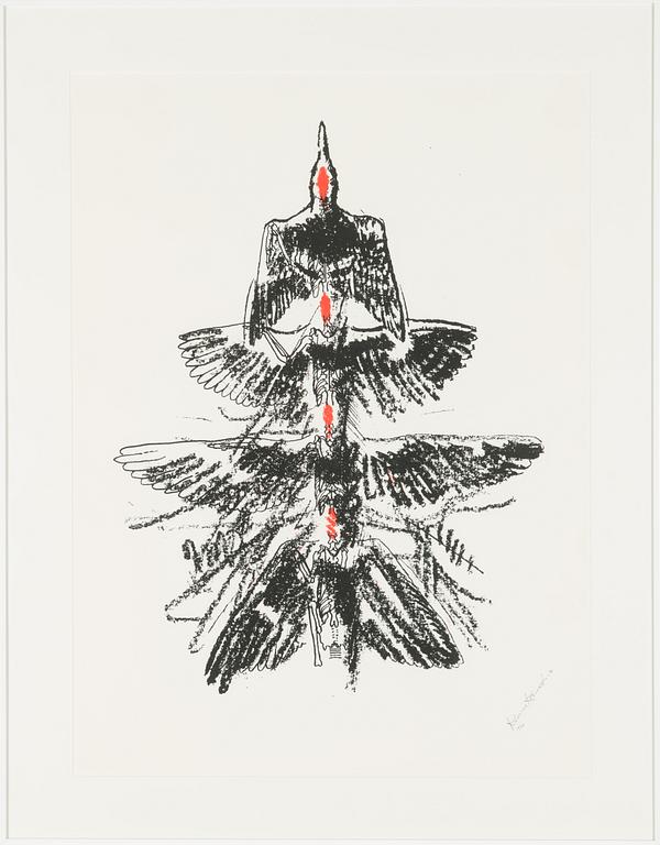 Kimmo Kaivanto, lithograph, signed and dated -91, numbered 16/60.