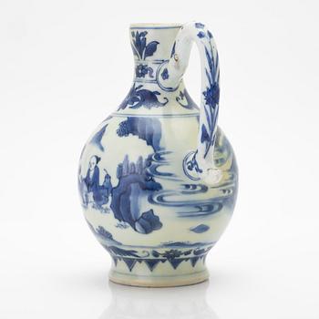 Kanna, porslin, Transition, Kina, 1600-talets mitt.