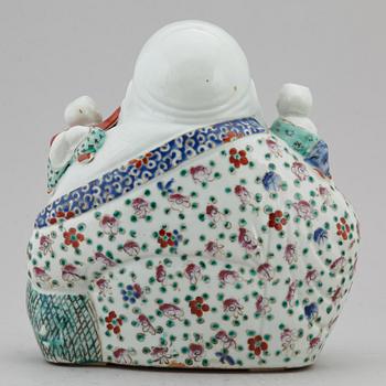 A large Chinese famille rose buddha, 20th century.