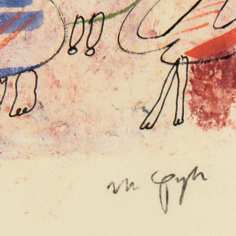 Madeleine Pyk, mixed media, signed.