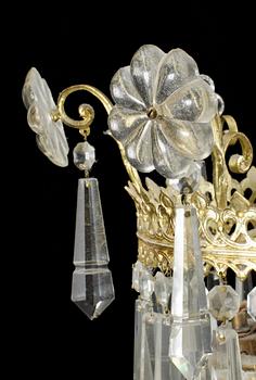 LJUSKRONA, oscariansk, omkring sekelskiftet 1900. Höjd ca 110 cm.