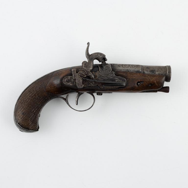 A Spanish converted percussion pistol from around the year 1800.