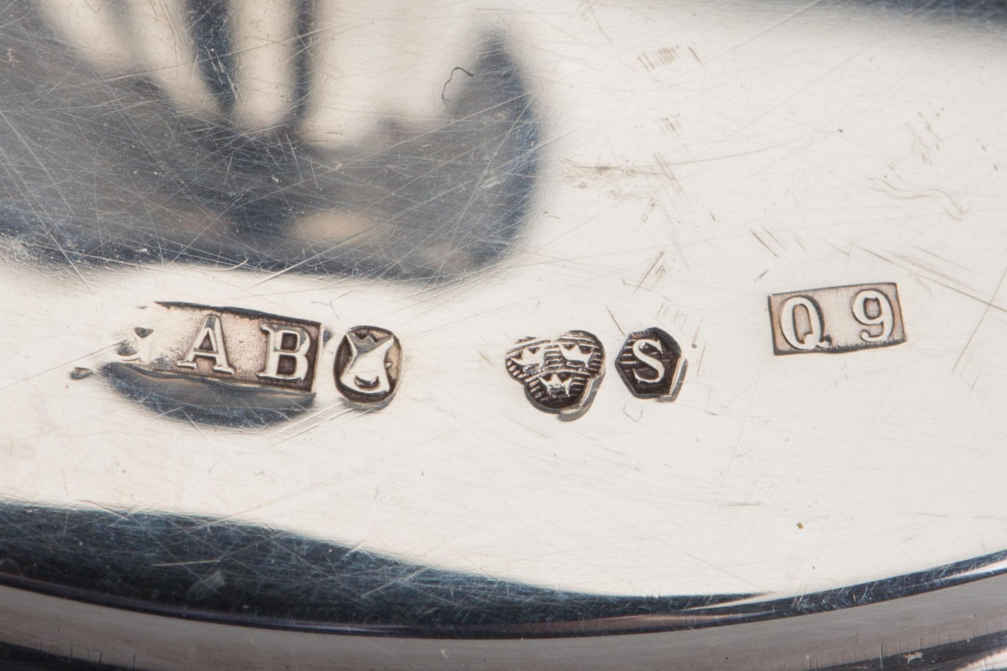 LJUSSTAKAR, ett par, silver, G.A.B 1966-1970.