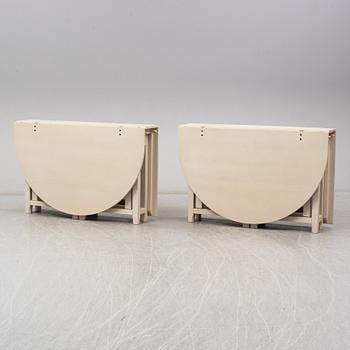 A pair of Swedish painted flap tables "Bergslagen" from IKEA's 18th century collection.