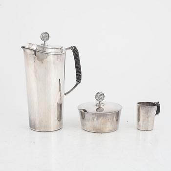 Yngve Berger för Åke Stavenow, kaffeservis, 3 delar, Stockholm, 1962.