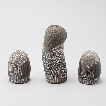 MARI SIMMULSON, 3 st, figuriner, lergods, Upsala-Ekeby,