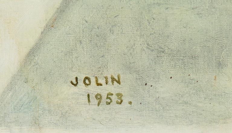 Einar Jolin, olja på duk, signerad och daterad 1953.