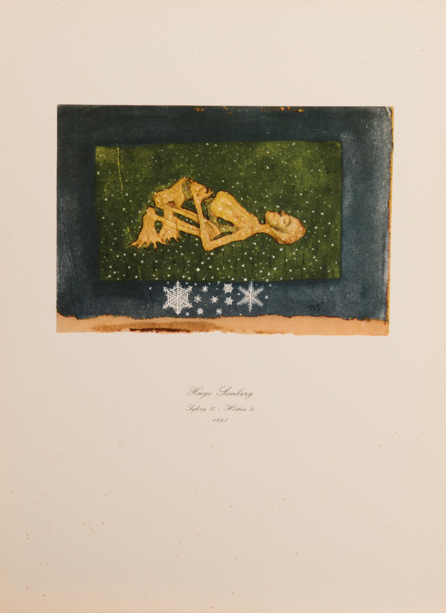 HUGO SIMBERG, after, a folder with 20 off-set printings, WSOY Porvoo 1952.