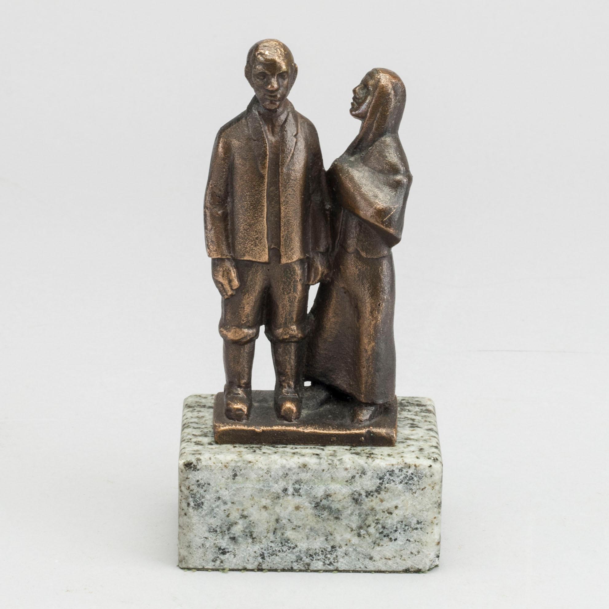 AXEL OLSSON, sculpture, bronze. Signed.