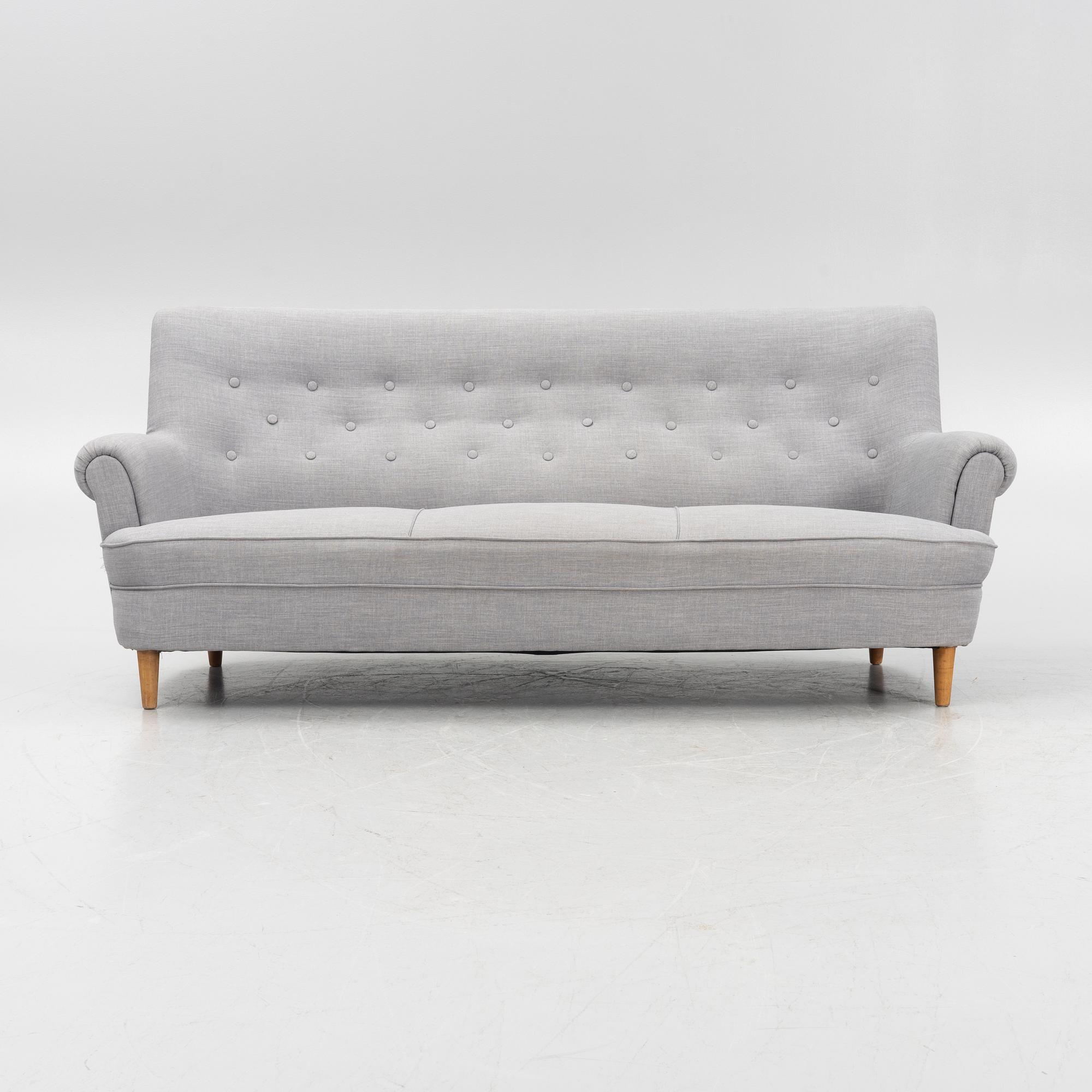 Carl Malmsten, soffa, "Hemmakväll". OH Sjögren 1900-talets slut.