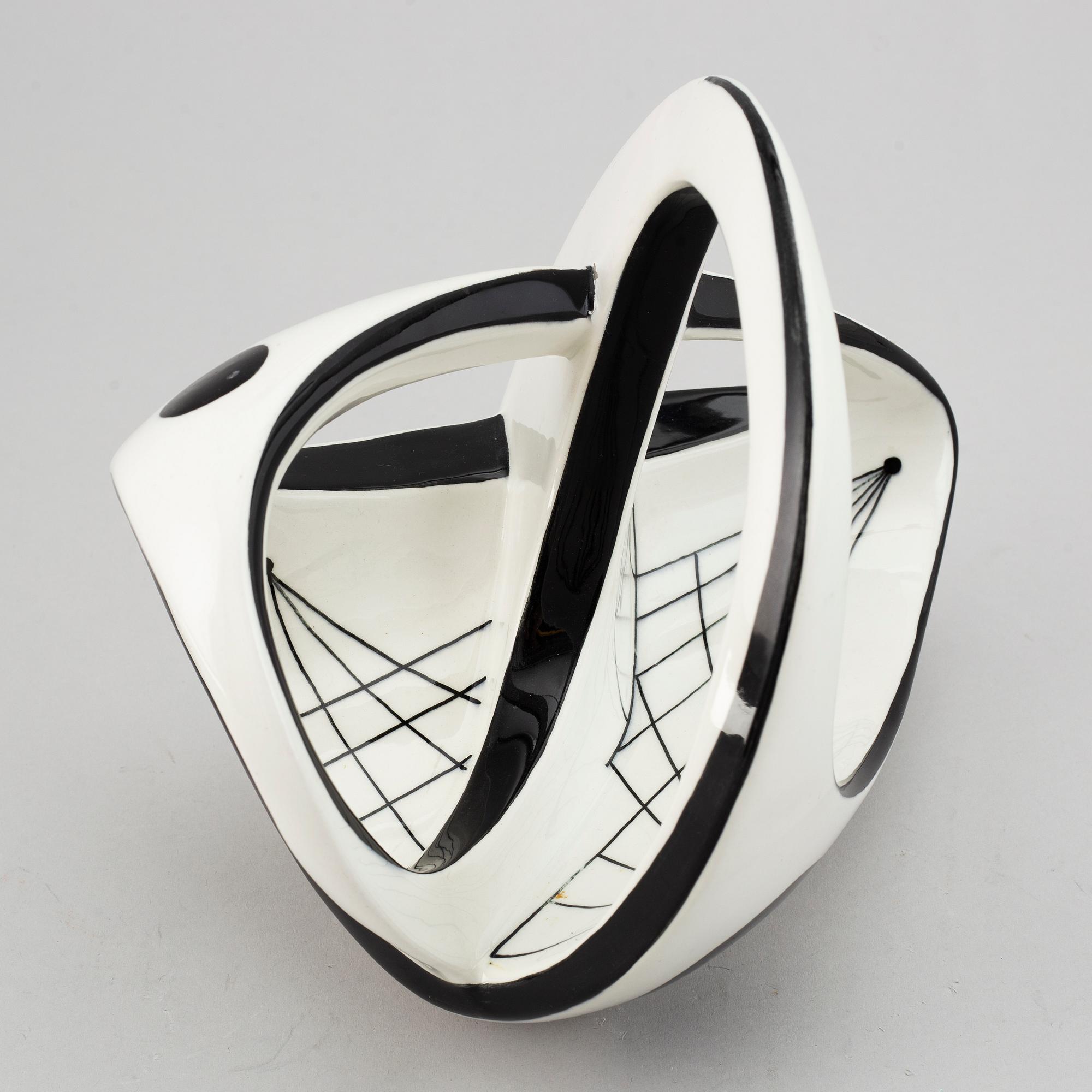 CARL-HARRY STÅLHANE, a rare ceramic sculpture, Rörstrand, Sweden 1954.