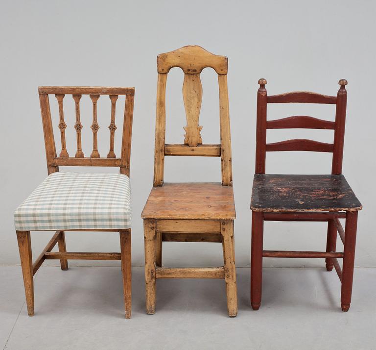 STOLAR, 3st, provinsarbeten. Gustaviansk, rokoko och barock, 1700-tal.