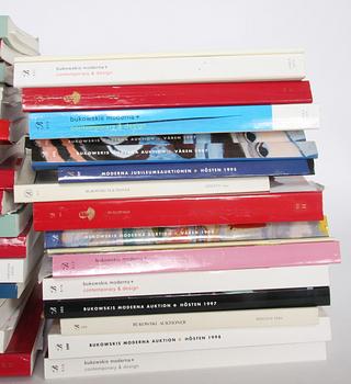 PARTI AUKTIONSKATALOGER, c:a 60 st, Bukowskis, Beijers, Stockholms Auktionsverk m fl.