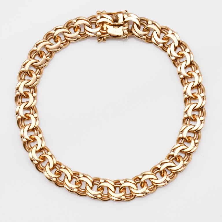 ARMBAND, 18K guld, svenska stämplar, 1964. Vikt ca 27 g.