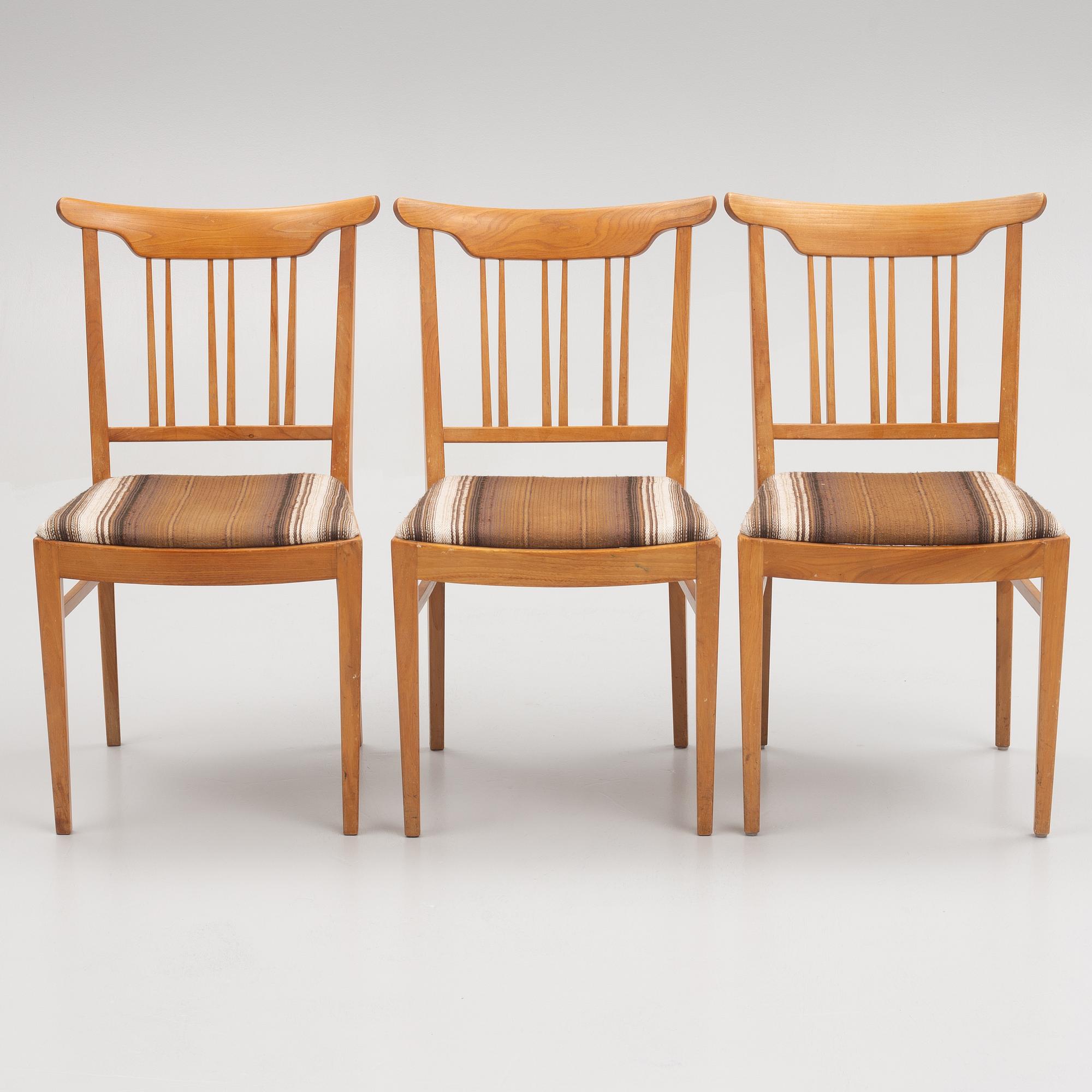 Svenska Möbelfabrikerna Bodafors, stolar 3 st. 1950/60-tal.
